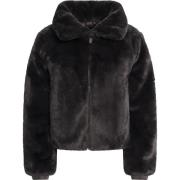 Faux Fur Reversibel Jakke Brun Svart