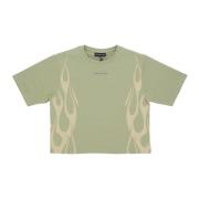 Flames Tee Grønn/off White