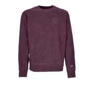 Galaxies Faded Crewneck Sweatshirt Wine