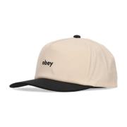 Svart Bøyd Skygge Snapback Lue