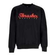 Svart Script Crewneck Sweatshirt