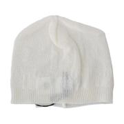 Luksus Hvit Strikket Beanie Lue Unisex