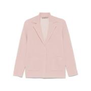 Blush Pink Strikket Blazer