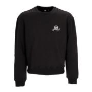 Svart Crewneck Sweatshirt med Logoprint