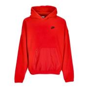 Fleece Polar Hoodie Rød/Svart