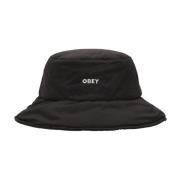 Isolert Svart Bucket Hat