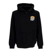 Svart Zip Hoodie med Tilpasset Logo