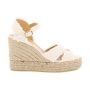 Gylne Lurex Kile Espadrilles Sandaler