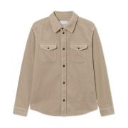 Corduroy Overshirt Lys Ørken Sand