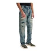 Slitte Straight Cut Denim Jeans