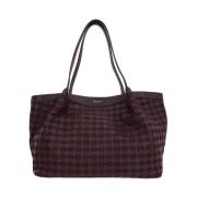 Bordeaux Tote Bag med Gull Hardware