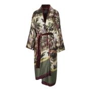 Sateng og fløyel kimono