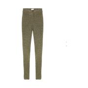 Khaki Ribbestrikket Skinny-Fit Bukser