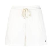 Hvit Casual Bomull Sweatshorts