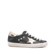 Svarte Sneakers med Metallpaneler