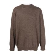 Alpakka Ull Brun Genser Pullover