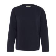 Blå Marine Crewneck Genser