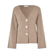 Beige Melange Cardigan