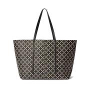 Abi Printed Tote Bag Black