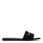 Sandal Slide Kanvas dengan Logo