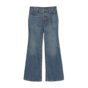 Retro Flare Full Length Flare Jeans