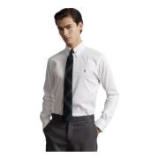 White Polo Ralph Lauren Long Sleeve Dress Shirt White Skjorter