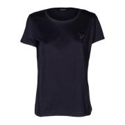 Kvinner Brodert Logo T-skjorte, Slim Fit