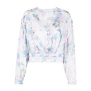 Casual Multifarget Bluse Bomull Silke