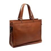 Manly Skinn Shopper Veske Cognac