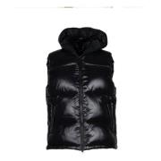 Sort Nylon Gilet Dexter