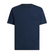 Pegasus Brodert Navy Blue T-skjorte