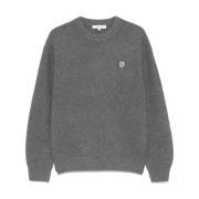 Dristig Fox Head Patch Sweater