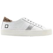 Lav Vintage Kalv Hvit Leopard Sneakers