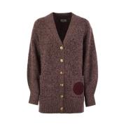 Bordeaux Ullblanding Cardigan