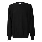 Ribbestrikket Crew-Neck Sweater