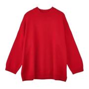 Oversized Wool Crew Top