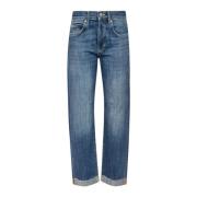 Høy midje Straight Leg Jeans