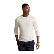 Hvit Polo Ralph Lauren Long Sleeve Pullover Genser