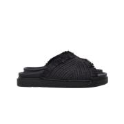 Sort Raffia Moon Classic Sandaler