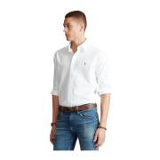 Hvit Polo Ralph Lauren Custom Fit Oxford Shirt Skjorte