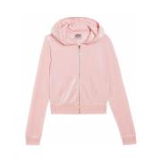 Candy Pink Velour Hoodie