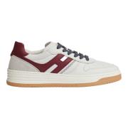 Bordeaux Lær Basket Style Sneakers