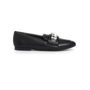 Svart Loafer med Strass