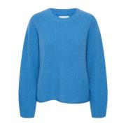 Myk Strikket Genser Parisian Blue