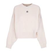 Hvit Cropped Crewneck Sweatshirt Essentials