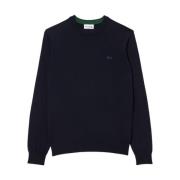 Merino Wool Crew Neck Sweater Navy