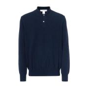 Navy Strikket Genser