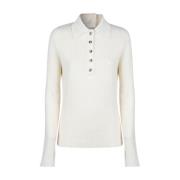 Lett ull polo beige krem