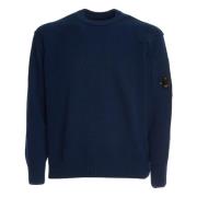 Blå Crew Neck Strikkeplagg Aw24