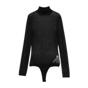 Svart Bodysuit for Kvinner